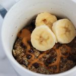 Banana Chocolate Chip Flax Mug Muffin - Healthy Breakfast or Dessert