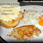 Dehydrated Potatoes Into Quick & Easy Hash Browns