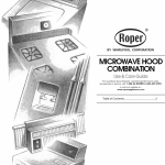ROPER Microwave/Hood Combo Manual L0902532