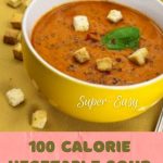 100 Calorie Vegetable Soup | Tasty Filling Low Calorie Soup Recipe