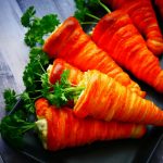 Easter carrot croissants; Easter treat, vegetarian - PassionSpoon recipes