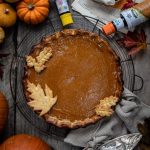 Homemade pumpkin pie from scratch - video tutorial - Supergolden Bakes