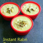 Instant Rabri Recipe In Microwave - Quick Rabdi Recipe With  Milkmaid/Condensed milk | Chitra's Food Book