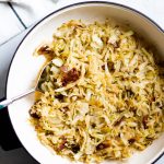 Easy Sautéed Cabbage, Sauerkraut, and Bacon | Abra's Kitchen