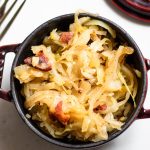 Easy Sautéed Cabbage, Sauerkraut, and Bacon | Abra's Kitchen