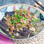 Steamed Eggplants with Preserved Vegetables 梅菜蒸茄子