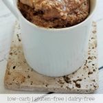 Low Carb Peanut Butter Mug Cake – 3 Ingredients! | thefitfork.com