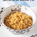 How to Cook Wheat Berries in a Pressure Cooker - Being Nutritious