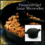 My new favorite way to brown hamburger! The Pampered Chef Large Microcooker  makes it way too easy!… | Cooking with ground beef, Pampered chef recipes, Pampered  chef