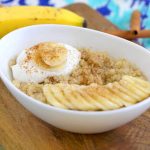 Microwave Cinnamon Maple Quinoa Breakfast Bowl | Lauren's Latest