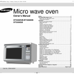 BT3000 Microwave Oven User Manual BT3000WB.fm Samsung Electronics