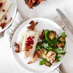 Baked Cod with Chanterelles & Lingonberries - Foodfuelness
