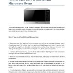 How to take care of kitchenaid microwave ovens