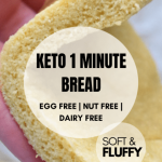 Keto 1 Minute Microwave Bread | Mouthwatering Motivation