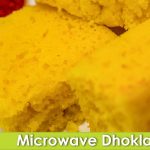 Instant Besan Dhokla without Eno in 3 Minutes in Microwave