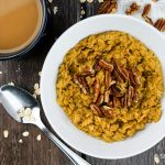 Simple Vegan Pumpkin Pie Oatmeal (Stovetop or Microwave) - Cass Clay Cooking