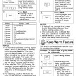 Panasonic NN-SN661S Countertop Microwave Oven GUIDE