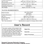 Panasonic NN-SN661S Countertop Microwave Oven GUIDE