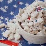 Chocolate-peanut butter puppy chow gets a red, white and blue makeover –  SheKnows