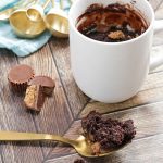 One-Minute Chocolate Peanut Butter Mug Cake • FIVEheartHOME