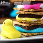 Microwave Peep S'mores - Pies and Plots