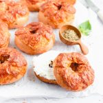 Pizza bagels from scratch (tomato basil bagels!) » the practical kitchen