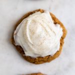 Pumpkin Cookies with Cream Cheese Frosting | Meals with Maggie