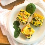 Crustless Spinach and Bacon Quiche Squares ~ amycaseycooks