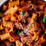 Fresh Extruded Pasta: Rigatoni, Sausage and Ricotta – Oven-Dried Tomatoes