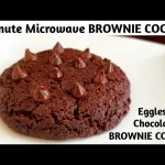 1 Minute Microwave Brownie Cookie (Eggless) | Microwave Chocolate Chip Cookie  Recipe - YouTube