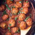 Crockpot Turkey Meatballs - Hungry Hobby