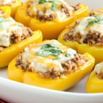 Stuffed peppers with ground beef and Portuguese chouriço | Photos & Food