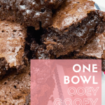 One Bowl Ooey, Gooey Brownies - Powder & Cream