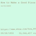Cooking Time For Pizza In Microwave