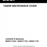 Emerson MW9113SS/W/B Owner`s manual | Manualzz