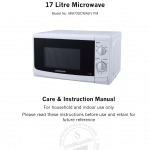 Cookworks 700W Standard Microwave Instruction Manual | Manualzz