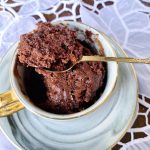 Egg-free Chocolate Microwave Mug Cake Recipe | At The Table Tonight