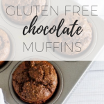 Gluten free chocolate chip muffins - a healthy chocolate muffin recipe