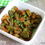 Bhindi Fry Recipe-How To Make Okra Fry-Bhindi Fry Masala By Harshis Kitchen  Indian Recipes - Harshis-Kitchen - CrazyCooks.in