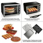 Kitchen, Dining & Bar Electric Oven Toaster Bread Baking Cake Broiler Grill  Rotisserie Food Red 12L US Small Kitchen Appliances