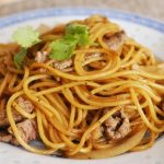 Stir-fried Beef Spaghetti with Black Pepper Sauce Recipe