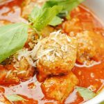 Classic Meatballs with Tomato Sauce in Oven – Slotted Spoon