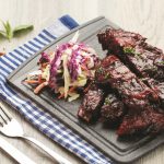 Baked Baby Back Ribs with Coleslaw (Samsung Smart Oven) |