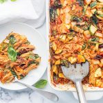 Easy Vegan Baked Spaghetti - HealthyGirl Kitchen