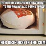 Texts to Mom, “How Long Does it Take to Microwave a 25-Pound Turkey?” is  Going Viral for ALL the Right Reasons