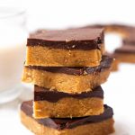 Healthy 4-Ingredient No-Bake Chocolate Peanut Butter Bars - Healthy Liv