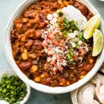 Vegetarian 3 Bean Chili Recipe - No Spoon Necessary