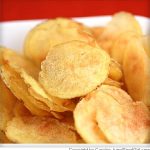 crispy potato chips in microwave