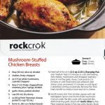 Rock Crok Mushroom Stuffed Chicken Breasts | Crock meals, Rockcrok recipes, Pampered  chef recipes