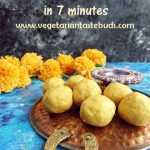 Besan Dry Fruits Ladoo in Microwave in just 7 minutes | quick besan ladoo  recipe | Vegetarian Tastebuds